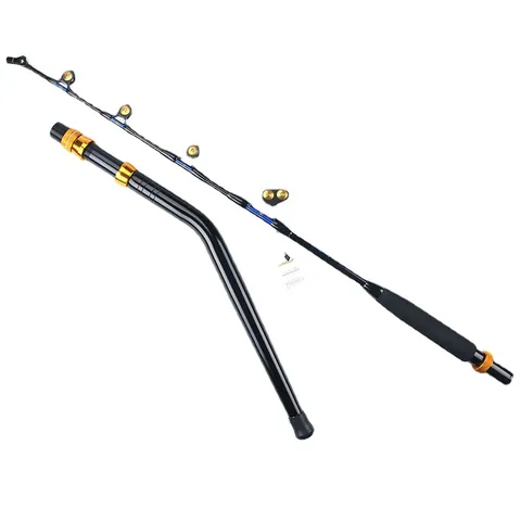 FJORD OEM1.65m 1.5m Deep Sea Trolling Rod 2 Sections for Ocean Game Trolling Sea Fishing Bass Saltwater Fish