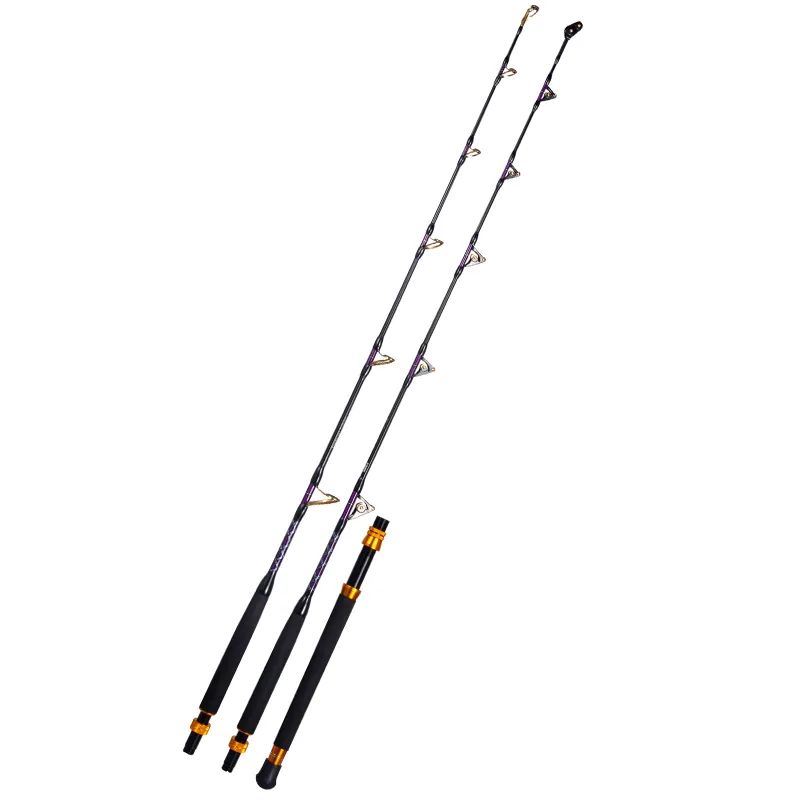 FJORD OEM 1.8m Super Hard Carbon Fiber Rod for Ocean Game Trolling 1.5 Sections Sea Fishing Carp Bass Saltwater Fish Rivers