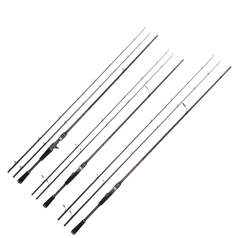 FJORD OEM 2.1m High Carbon Double Tips Black Bass II Lure Rod for Trout Marlin Carp Lakes Bottom Sea Fishing