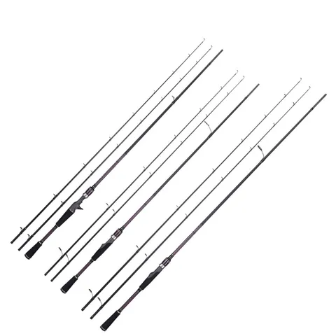 FJORD OEM 2.1m High Carbon Double Tips Black Bass II Lure Rod for Trout Marlin Carp Lakes Bottom Sea Fishing