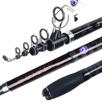 FJORD OEM 4.25m Telescopic Fishing Rod LONG CASTING  SURF ROD Fuji Guides Slow Carbon for Freshwater Lake Stream