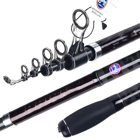 FJORD OEM 4.25m Telescopic Fishing Rod LONG CASTING  SURF ROD Fuji Guides Slow Carbon for Freshwater Lake Stream