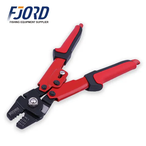 FJORD Professional Angler & Fishers Carbon Steel Red Pliers Anti-Slip Handle Fixed Buckle Strap for Enhanced Fishing Experience