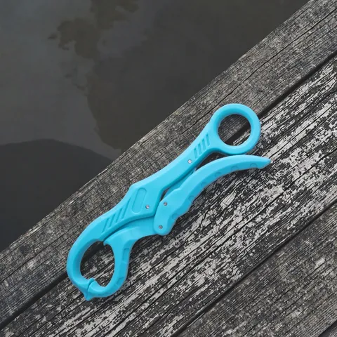 FJORD 21cm Heavy-Duty Plastic Blue Black Multi-Purpose Lip Grips Lightweight Fishing Pliers for Saltwater