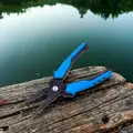 FJORD Portable 19.4CM Blue & Green Stainless Steel Fish Scissor Ring Jaw Aluminum Plumbum Cut Fishing Pliers - photo 5