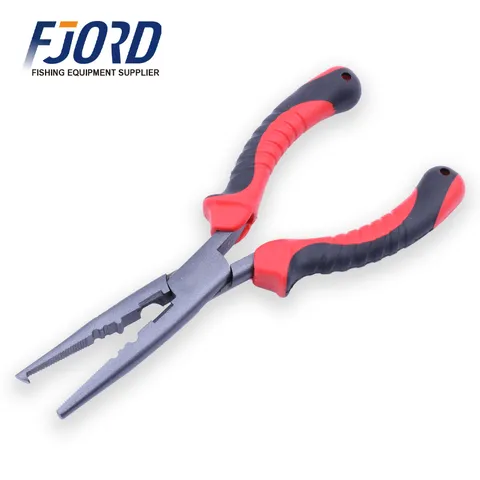 FJORD 18cm Easy-to-Open Loop Fishing Plier Carbon Steel Material with Anti-Slip Handle and Steel Construction