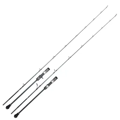 FJORD OEM 1.91m Carbon Slow Jigging Rod Fuji Rings Solid Black K Bracket Sea Stream Lure for  GT/Grouper/Tuna Fishing Techniques