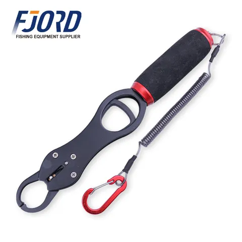 FJORD 265MM Stainless Steel Handheld Fish Catcher Portable One Handed Buckle with 40mm Opening Multi-Purpose Bounce Slip Rope