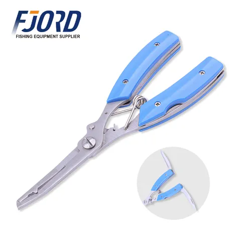 FJORD Customized Portable Stainless Steel Multifunction Fishing Pliers Strong & Sturdy with Cutting Blade