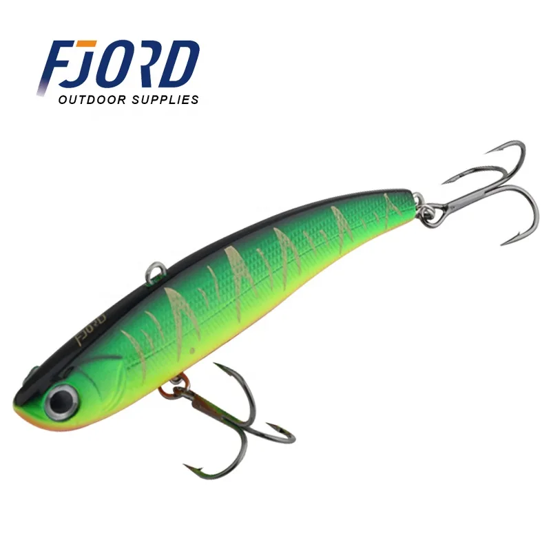 FJORD Customized  29G  Hard Sinking Lures  90mm Bottom Baits Vibration Lures ABS Plastic  Stock Made in China for Crap Bass