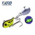 FJORD 10.5g 14g Luminous Sinking Metal Lead Fishing Baits 3D Simulation Eyes Lifelike Spinner Sequins VIB Jig Lures - photo 2