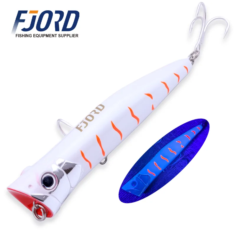 FJORD Topwater Popper Fishing Lure 200mm 125g Large Artificial Hard Bait Saltwater Sea Lures