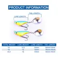 FJORD Sinking 14g Lead Hard Lures 18g Luminous VIB JIG Fishing Baits Rotating Sequins Sea Bass Salmon Pike Fish - photo 9