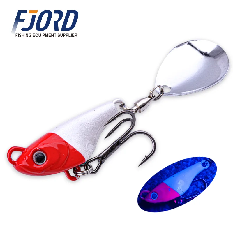 FJORD Metal Lead Material Bottom Baits 10.5g/14g/18g Luminous VIB Jig Baits for Ocean Lake Stream Fishing Freshwater Fish Bream