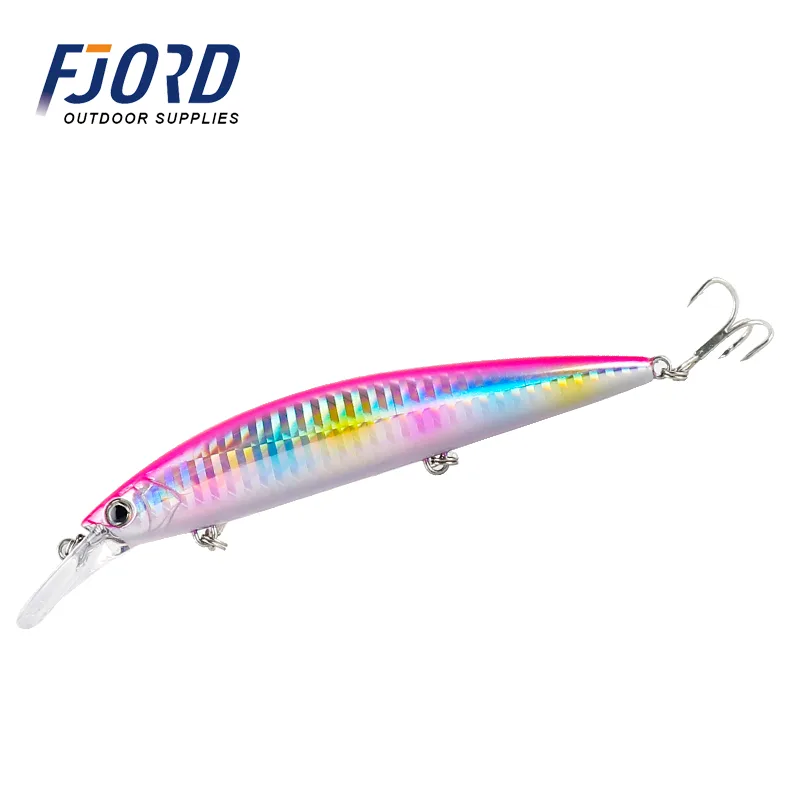 Wholesale 110mm 37g Artificial ABS Hard Plastic Printed Bait Minnow Saltwater Fly Fishing Lures for Lake and Stream
