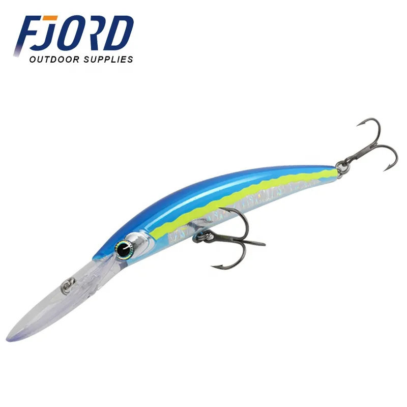 FJORD 130mm 24g Saltwater Isca Wobbler Minnow Hard Bait Floating Deep Dive Minnows
