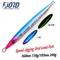 FJORD Casting Lure Sinking Fishing Bait Heavy Jigging 150g 3D Eyes Luminous Lead Jig - photo 1