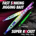 FJORD Fishing Metal Heavy Luminous Fishing Lures 60g Heavy Slow Pitch Metal Jig 3D Shape Saltwater - photo 9
