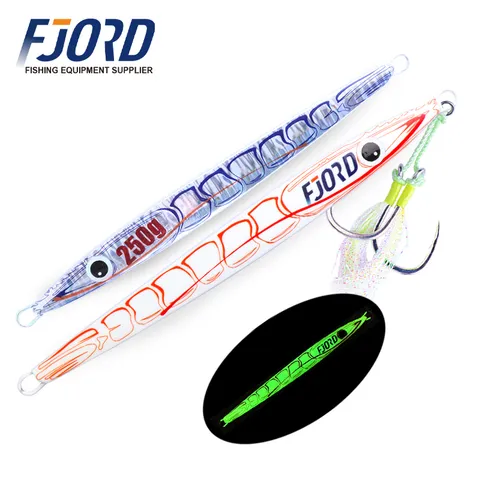 FJORD 2024 Saltwater Metal Jig Lure Deep Jigging UV 60g 150g 200g 250g New Arrival Fishing Lures for Tuna Salmon Zander Sea Bass