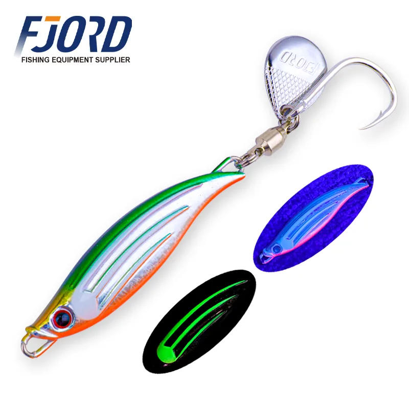 FJORD Epoxy Resin Lure Baits Metal Fishing Lure Fast Sinking 80g Saltwater Lead Jig Fishing Bait