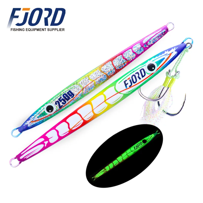 FJORD Quality Fast Falling Vertical Jig 250g Speed Sinking Jigs Tuna Jig Slow Pitch Artificial Hard Bait Sea Fishing Lure