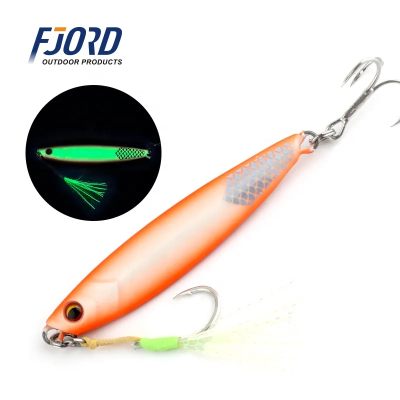 FJORD Sea Fishing Fast Sinking UV Pesca 30g Slow Pitch Metal Jig Lure Fishing Lure