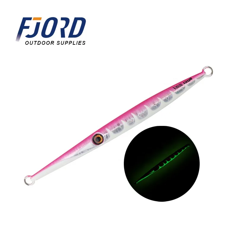 FJORD Luminous Jigging Lance Sink Quickly 200g Sea Fishing Jig Lure Night-Glow Artificial Hard Bait