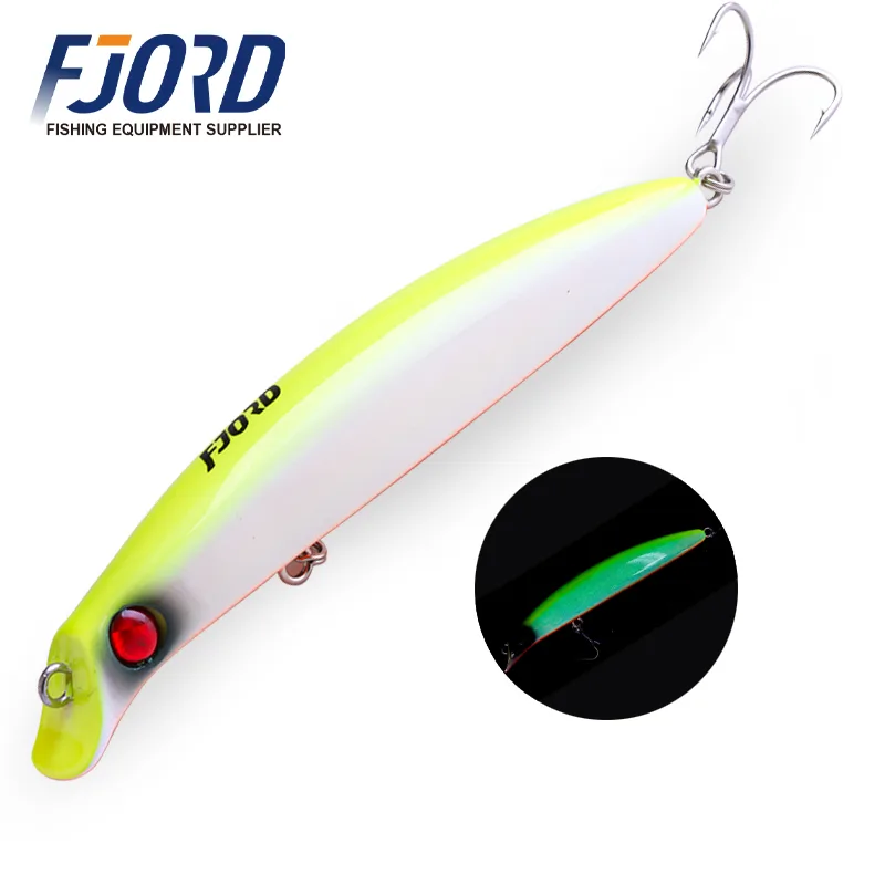 FJORD Custom 98mm 18g/120mm 23g Floating ABS Minnow Lures Salmon Freshwater Fish River Lake Stream Fishing Jerkbait