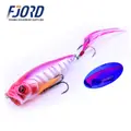 FJORD ABS 8cm 13g Floating Popper Fishing Lure Artificial Hard Baits Hook Feather Saltwater River Ice Fishing Targeting Sea Bass - photo 4