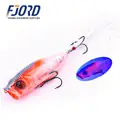 FJORD ABS 8cm 13g Floating Popper Fishing Lure Artificial Hard Baits Hook Feather Saltwater River Ice Fishing Targeting Sea Bass - photo 6