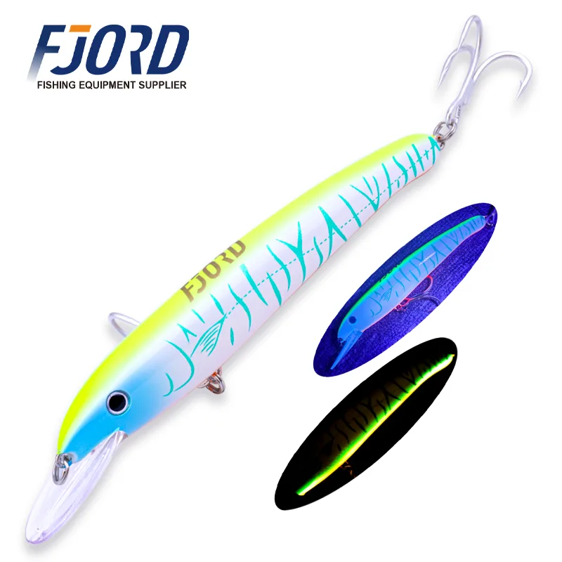 FJORD 51g Floating Minnow Lure 190mm Stainless Steel ABS Hard Bait for Freshwater Saltwater Fishing Target Species Trout Sea
