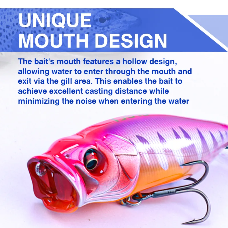 FJORD Hard Bait Long Casting Floating Wobble Surface Model 80mm 13g ABS Plastic Lure