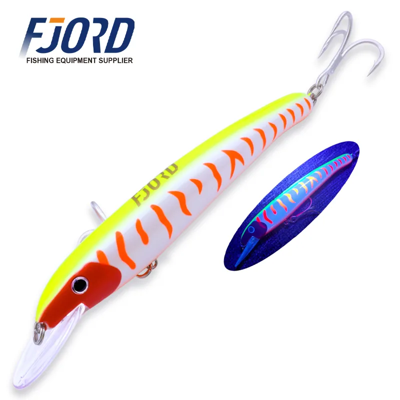 FJORD 51g Hard Plastic Fishing Lure Pike Minnow Lures 190mm Hard Bait Floating Deep Dive Minnows