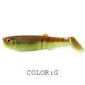 FJORD 3D Eyes PVC Soft Fishing Bait Paddle T Tail 9.6cm 8cm 6.2cm Swimbait Shad Lure - photo 3