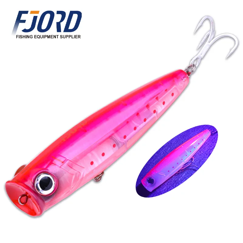 FJORD Wholesale Saltwater Fishing Lure 120mm 45g Floating Stainless Steel Strong Treble Hooks for Tuna Pike Zander & Salmon