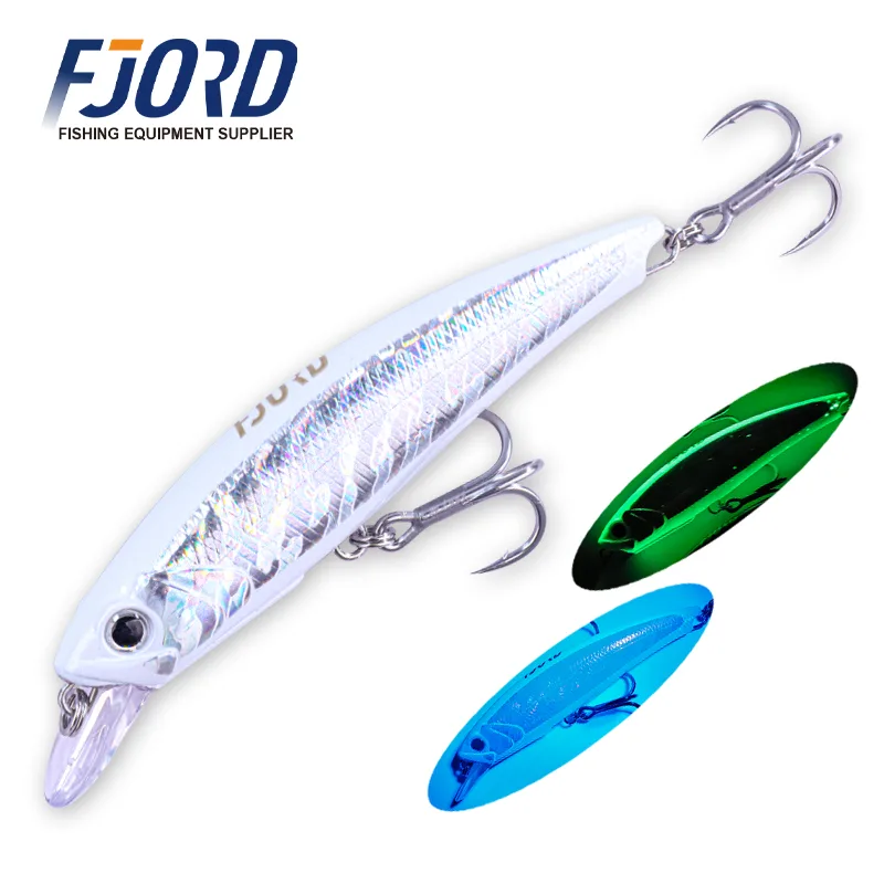 FJORD Stock ABS Plastic Hard Lures 120mm/26g 140mm/37g Fishing Minnow Floating Lures for Sea Bass & Freshwater Fish
