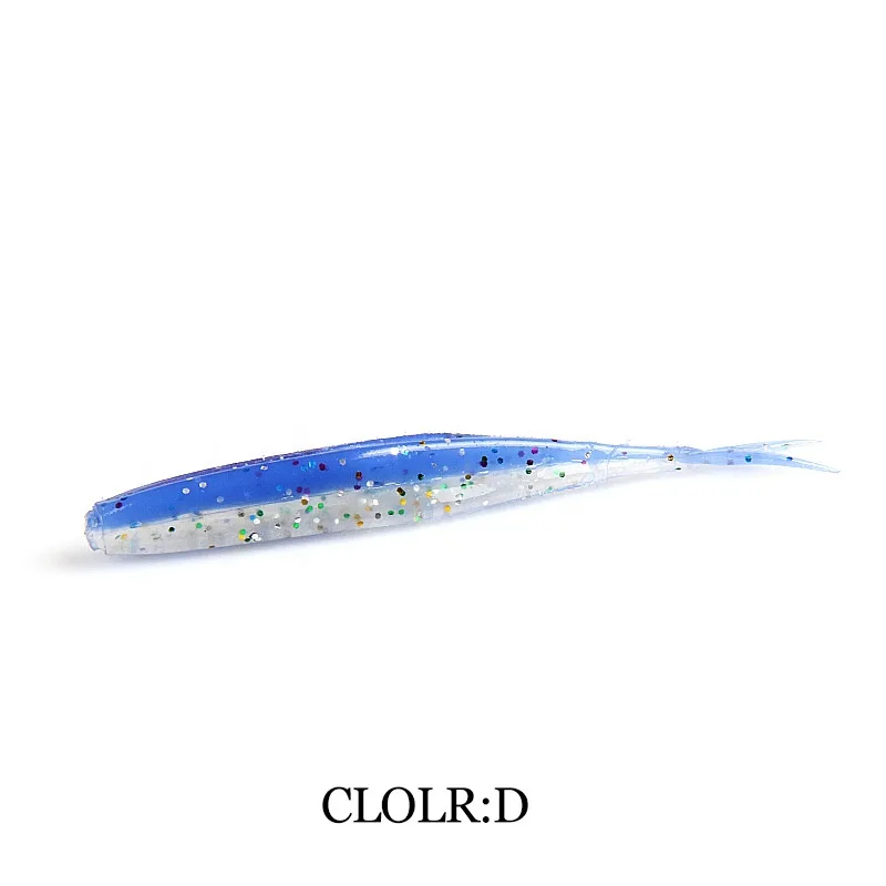 FJORD Swimming Worm Bait Soft Lures 7.5cm 1.8g Perch Bass Fishing Lure Drop Rig Soft Bait Worm Baits