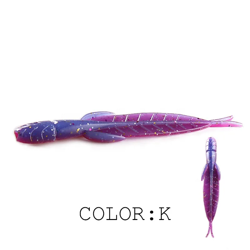 FJORD Soft Worms Bait Artificial Worm Soft Fishing Lure 7.8cm 1.42g Soft Bait Double Color Worm