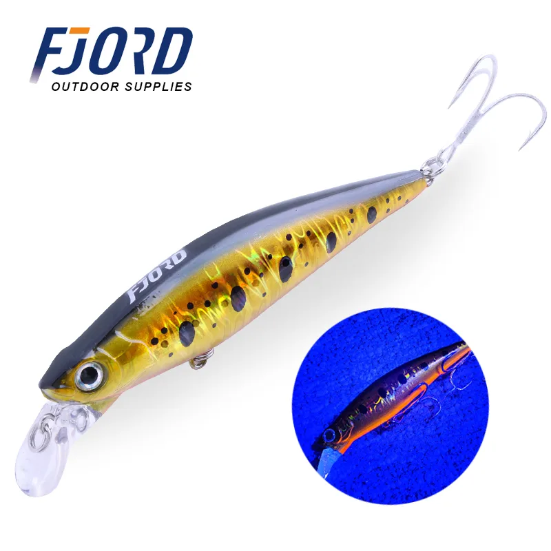 FJORD Fishing Bait Minnow Wobbler 90mm 31g Hard Plastic Long Casting Sinking Minnow