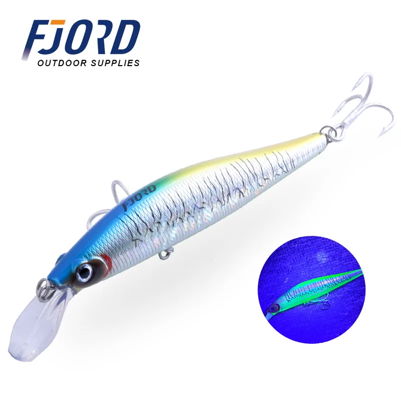 FJORD Sea Fishing Lure Sinking Minnow 130mm/52g Long Casting Seabass Inshore Hard Baits