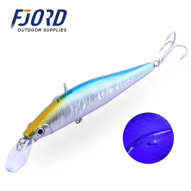 FJORD3D Eyes Bionic Artificial Mino Hard Fishing Lure 130mm 52g Hard Fishing Lures Minnow Baits