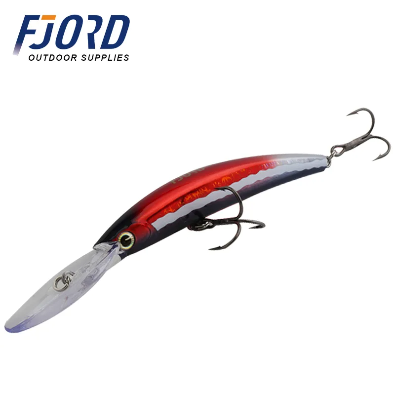 FJORD Hard Plastic Floating Minnow Pesca Saltwater 130mm 24g Trolling Baits for Walleye Bass Zander