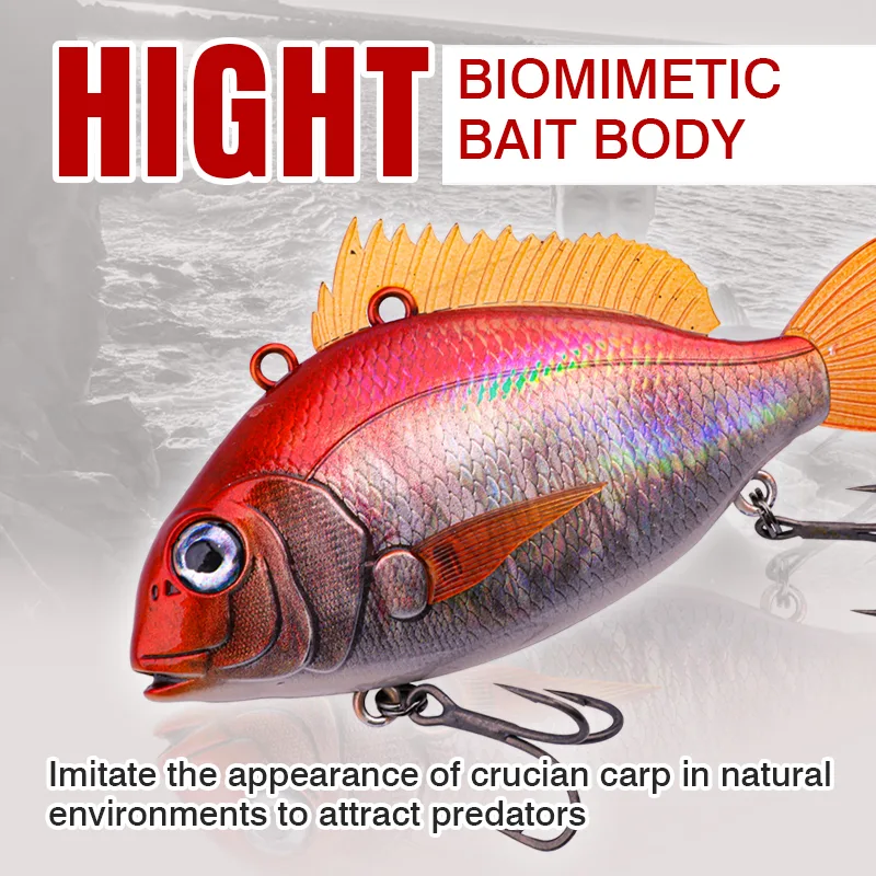 UV Effect VIB Fishing Lures 65mm 24g 70mm 30g Artificial Bait