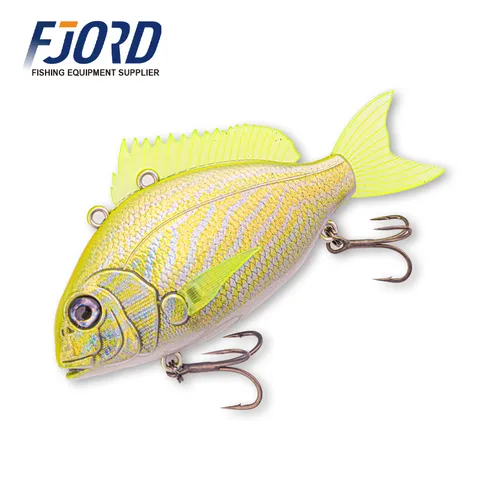 Long Cast VIB Hard Bait 3D Coated Bionic Fish Lure Stainless Hooks Sea Bream Saltwater Casting Lure 65mm 24g 70mm 30g