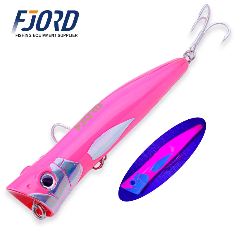 FJORD 180mm 80g Topwater Popper Plastic Hard Bait Saltwater Plastic Floating Fishing Lures