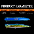 FJORD Zander Pike & Sea Bass-Floating Hard Bait 180mm 80g Top Water Popper Lure - photo 10