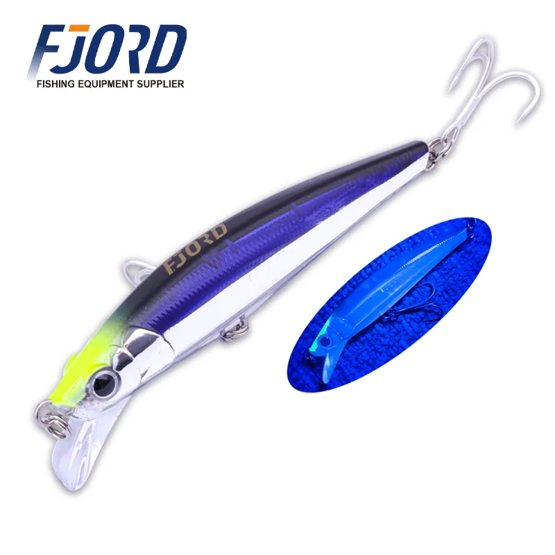 FJORD Artificial Hard Bait Plastic Biomimetic  90mm ABS Plastic Fishing Tackle with Hooks
