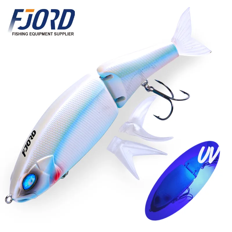 FJORD Strong Metal Jointed 2-Sections 160mm 45g Big Bait Minnow Fishing Lure for Lake River & Stream Bream