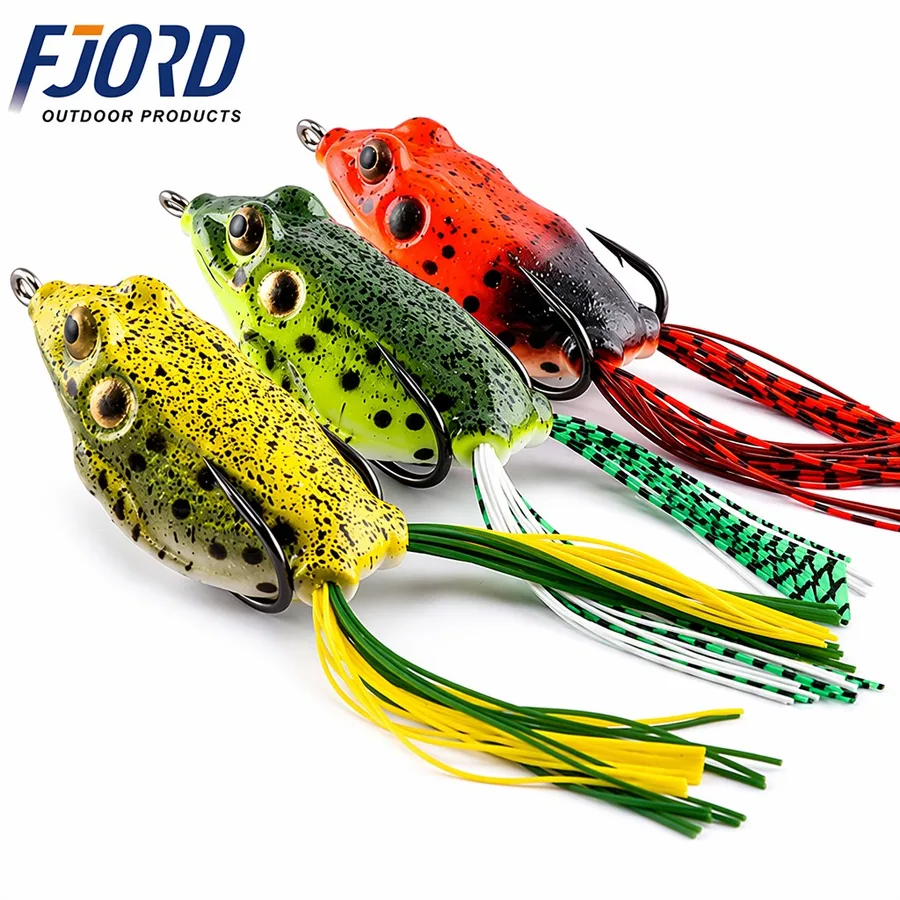 FJORD 55mm 66MM Soft Plastic Fishing Lures Japan Soft Toad Frogs Fishing Lures
