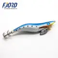FJORD Night Sea Fishing Lures Luminous Realistic Japanese Fluorescent Squid Jigs Hooks Wood Shrimp - photo 3
